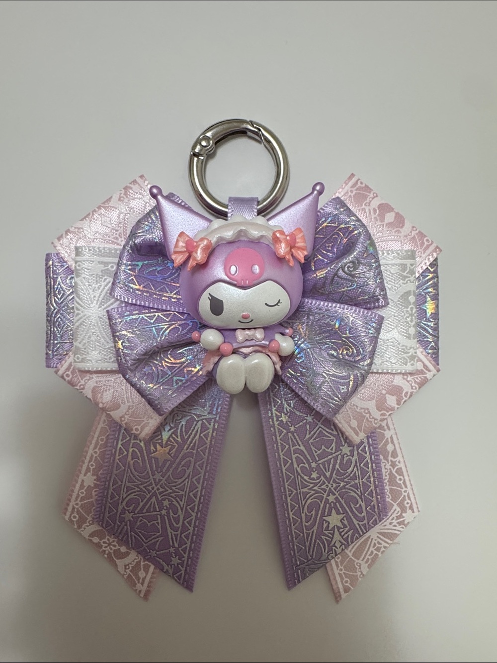 Sanrio Hello Kitty Kuromi Bow Keychain / Bag Charm Blind Box